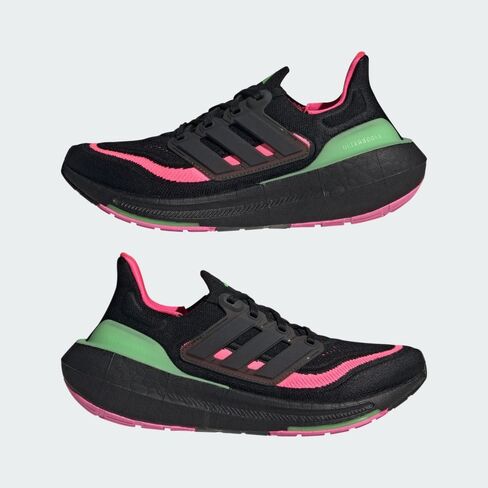 Adidas Ultraboost Light - Women's (IF2416, Black/Pink) in Saudi Arabia