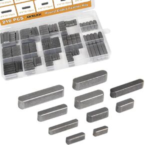 80pcs Woodruff Key Assortment Kit, Metirc, Woodruff Semicircle Key, Carbon Steel, Black, Half Moon Key, Keyway Shaft Crank Keys Parallel Drive for Flywheel Key Pulley Fasteners in Kuwait