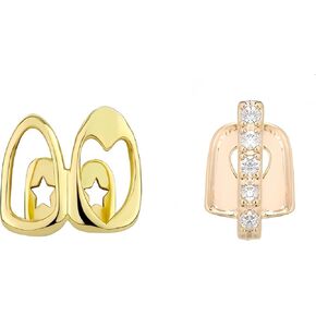 مجموعة أسنان الهيب هوب المجوفة بتصميم الحب Grillz ديكور فجوة الأسنان الذهبية والفضية للنساء والفتيات والحفلات اليومية in Kuwait