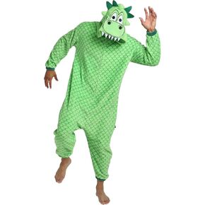 Bioworld Kigurumi Dragon Adult Cosplay Onesie Costume Union Suit With Cuffs And Hood in Saudi Arabia