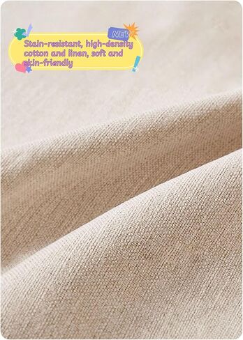Cotton Linen Bed Headboard Cover for Full Queen Cal King Size,Quilted Headboard Slipcover with Elastic Bottom,Thicken Headboard Padding Protector Cover,for Bedroom Decoration in Saudi Arabia