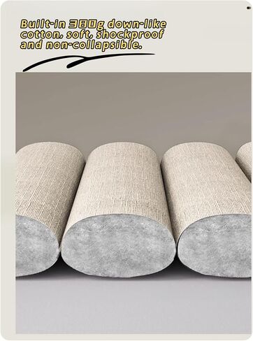 Cotton Linen Bed Headboard Cover for Full Queen Cal King Size,Quilted Headboard Slipcover with Elastic Bottom,Thicken Headboard Padding Protector Cover,for Bedroom Decoration in Saudi Arabia