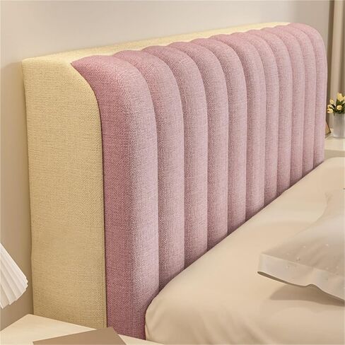 Cotton Linen Bed Headboard Cover for Full Queen Cal King Size,Quilted Headboard Slipcover with Elastic Bottom,Thicken Headboard Padding Protector Cover,for Bedroom Decoration in Saudi Arabia