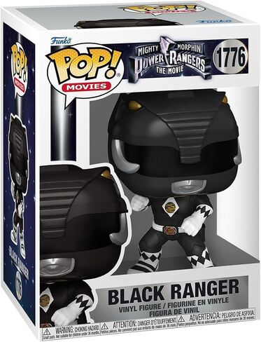 Funko Pop! Movies: Mighty Morphin Power Rangers: The Movie - Black Ranger - Power Rangers Movie - Collectable Vinyl Figure - Gift Idea - Official Merchandise - Toys for Kids & Adults - Movies Fans in Saudi Arabia