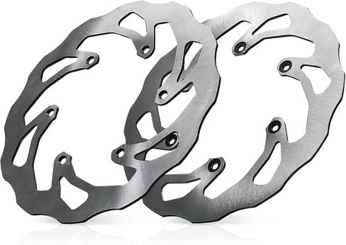 MZS Dirt Bike Brake Disc Rotor, Front Rear Rotor Accessories Silver Stainless Steel Compatible With CRF250L 2013-2020 | CRF300L 2021-2023 in Saudi Arabia