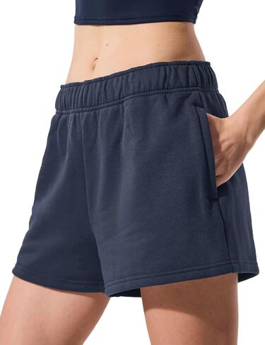 MEIVSO Women Sweat Cotton Short with Drawstring Lounge Workout Shorts with Pockets in Saudi Arabia