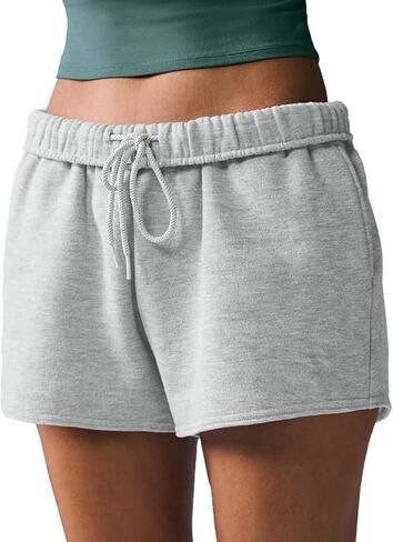 MEIVSO Women Sweat Cotton Short with Drawstring Lounge Workout Shorts with Pockets in Saudi Arabia