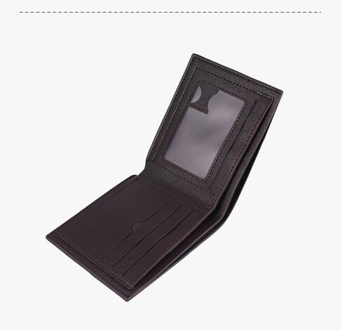 Slim Wallet for Men, Minimalist Small Thin Money Clip Card Holder (black) in Saudi Arabia