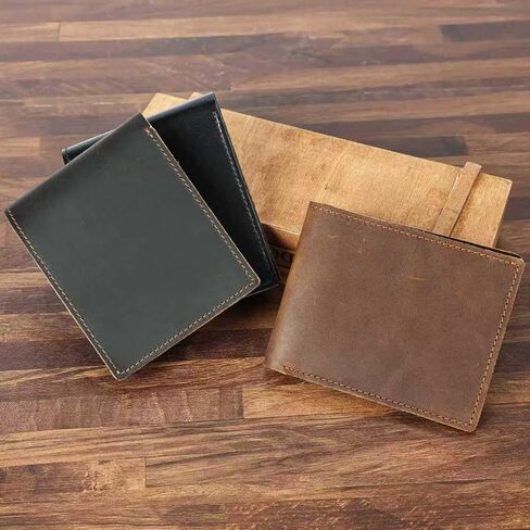 Slim Wallet for Men, Minimalist Small Thin Money Clip Card Holder (black) in Saudi Arabia
