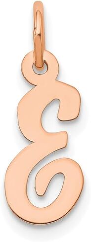 Jewels By Lux 14k Rose Gold Small Script Letter Initial Charm in Kuwait