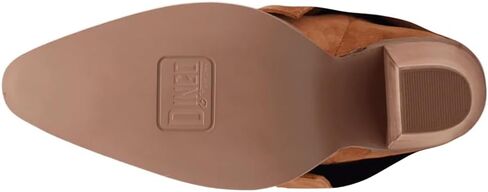 Dingo Womens Buckle Bunny Suede Leather Casual Boots Over the Knee Mid Heel 2-3" - Beige in Saudi Arabia