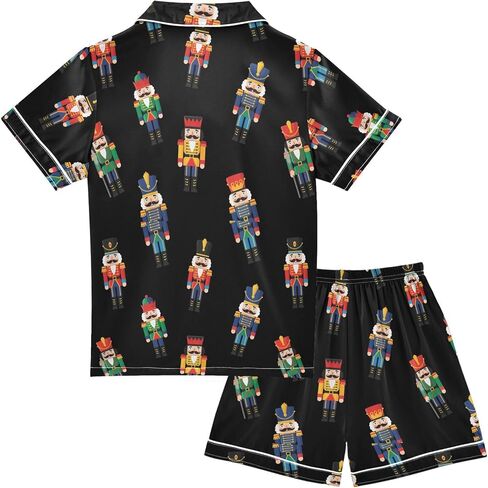 Halloween Ghost Pajamas Sets Cute Red Summer Satin Clasic Shorts Set for Nightwears in Saudi Arabia