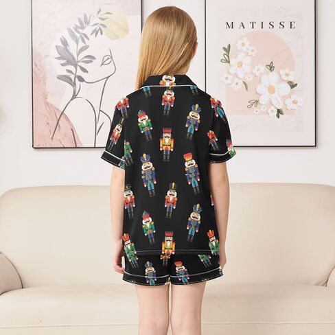 Halloween Ghost Pajamas Sets Cute Red Summer Satin Clasic Shorts Set for Nightwears in Saudi Arabia