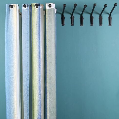 Swing Arm Curtain Rods, Movable Window Curtain Rail Display Stand for Front Door Store Kitchen Bathroom in Saudi Arabia