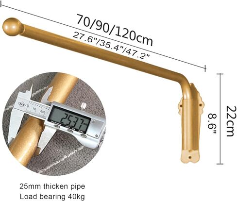 Swing Arm Curtain Rods, Movable Window Curtain Rail Display Stand for Front Door Store Kitchen Bathroom in Saudi Arabia