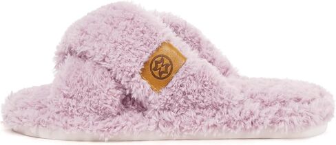 شباشب Dokela Fuzzy مفتوحة عند الأصابع للأطفال والبنات والأولاد من إسفنج الذاكرة المريح بشريط متقاطع أحذية منزلية غير قابلة للانزلاق وناعمة وخفيفة الوزن سهلة الارتداء في المنزل وغرفة النوم في الأماكن المغلقة والخارجية in Kuwait
