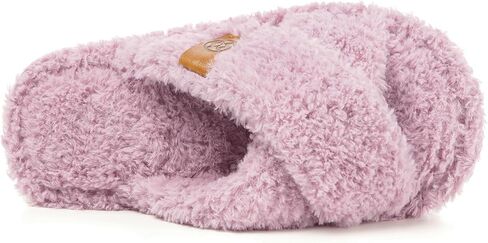 شباشب Dokela Fuzzy مفتوحة عند الأصابع للأطفال والبنات والأولاد من إسفنج الذاكرة المريح بشريط متقاطع أحذية منزلية غير قابلة للانزلاق وناعمة وخفيفة الوزن سهلة الارتداء في المنزل وغرفة النوم في الأماكن المغلقة والخارجية in Kuwait