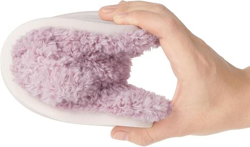 شباشب Dokela Fuzzy مفتوحة عند الأصابع للأطفال والبنات والأولاد من إسفنج الذاكرة المريح بشريط متقاطع أحذية منزلية غير قابلة للانزلاق وناعمة وخفيفة الوزن سهلة الارتداء في المنزل وغرفة النوم في الأماكن المغلقة والخارجية in Kuwait