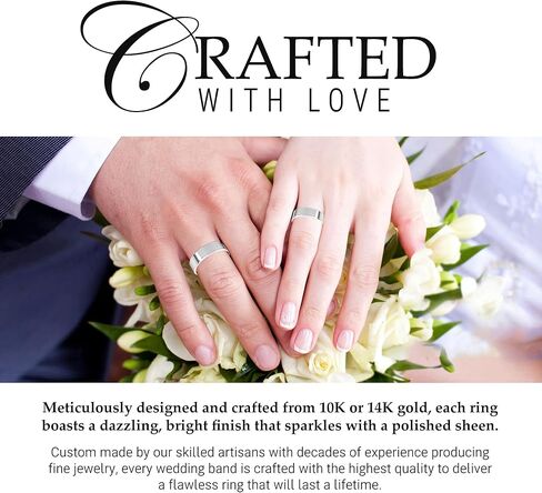 5mm Solid Gold Wedding Band, Yellow or White Gold Ring, Comfort Fit 10k or 14k Womens and Mens Wedding Band in Saudi Arabia