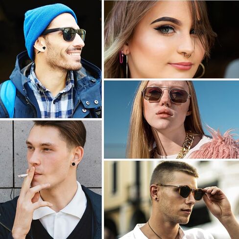 54Pcs Ear Stretching Kit 14G-00G Ear Tapers Stretching Kit Acrylic Tapers Plugs and Silicone Tunnels Ear Gauging Kit Body Piercing Jewelry for Women Men Birthday Christmas Gifts Piercing Jewelry in Saudi Arabia