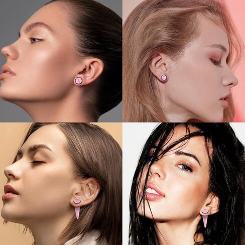 Longbeauty 24Pcs Ear Gauges Stretching Kit Cracked Design 00G-13/16 10-20MM Acrylic Ear Tapers and Plugs Expanders Stretchers Ear Weights Piercing Jewelry for Women Men in Saudi Arabia