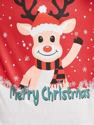 Matching Family Christmas Pajamas Sets Cute Deer Print Boys Girls Sleepwear Holiday Pjs for Women and Men in Saudi Arabia