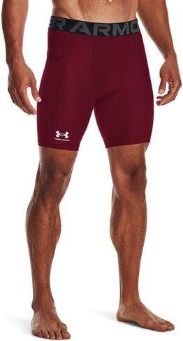 شورت ضغط HeatGear رجالي من Under Armour - ممتص للعرق MD أسود وأبيض in Saudi Arabia