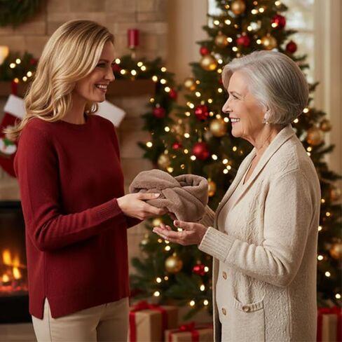 وشاح من الفرو الصناعي مع جيب بسحاب مخفي، وشاح جيب دافئ وناعم لتخزين الهاتف والبطاقات والمفاتيح بدون استخدام اليدين in Kuwait