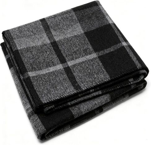 Cashmere Feel Scarf for Men, Soft Warm Winter Scarves, Modern Minimalist Long Plaid (70 x 12 Inch) in Saudi Arabia