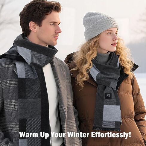 وشاح تسخين WIOR للنساء والرجال، وسادة حرارية للرقبة مع بطارية 5000 مللي أمبير في الساعة، 3 مستويات لتدفئة الرقبة USB وشاح تسخين كهربائي للرقبة لفافة الشتاء هدايا عيد الميلاد لتخفيف الألم والتزلج والمشي لمسافات طويلة in Kuwait