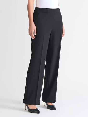 Kasper Womens Stretch Crepe, Elastic-Back Pant in Saudi Arabia