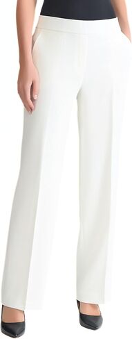 Kasper Womens Stretch Crepe, Elastic-Back Pant in Saudi Arabia