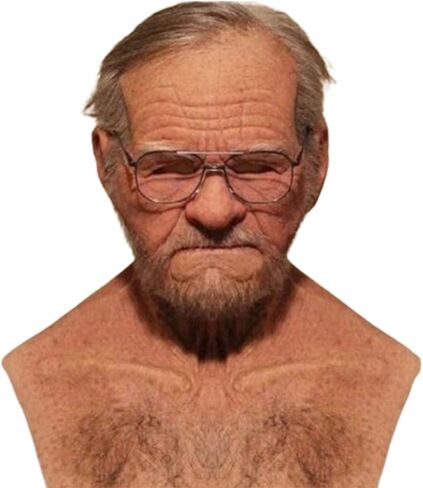 أقنعة مخيفة لرجل عجوز من اللاتكس للهالوين أقنعة رجل أصلع برأس كامل لحفلات لعب الأدوار في كرنفال عيد الميلاد in Saudi Arabia