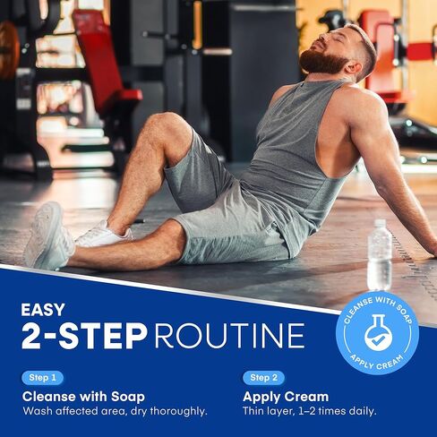 مجموعة علاج التهاب الحشفة للرجال من هيرمون: كريم مهدئ 2 أونصة وصابون تنظيف كلوتريمازول 1% 4 أونصة - يساعد على تخفيف الاحمرار والحكة والتهيج - رعاية لطيفة للمناطق الحساسة in Kuwait