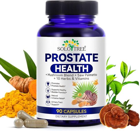 مكمل لصحة البروستاتا للرجال - البلميط المنشاري، نبات القراص اللاذع، وبيتا سيتوستيرول لتدفق البول ودعم البروستاتا، 90 كبسولة نباتية (كمية تكفي لمدة شهر) in Kuwait