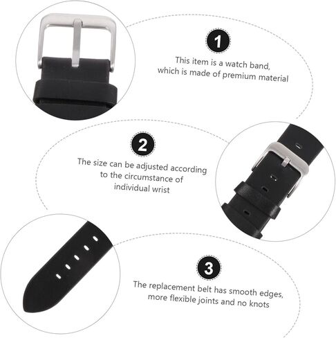 TEHAUX Wristwatch Band for Watch Genuine Strap Quick Release Design Comfortable Fit for Casual Formal Wear Cowhide in Saudi Arabia