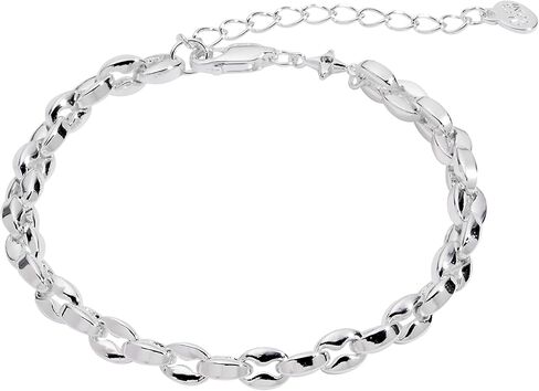 سوار سلسلة منتفخة من Alex and Ani، فضي لامع in Kuwait