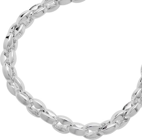 سوار سلسلة منتفخة من Alex and Ani، فضي لامع in Kuwait