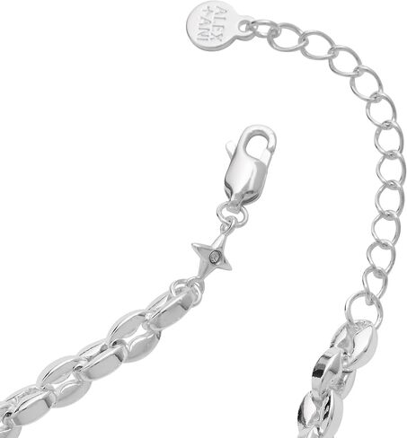 سوار سلسلة منتفخة من Alex and Ani، فضي لامع in Kuwait