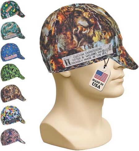 Custom Expressions Handmade Welders Cap for Men - 100% Cotton Welding Caps for Men & Women in Saudi Arabia