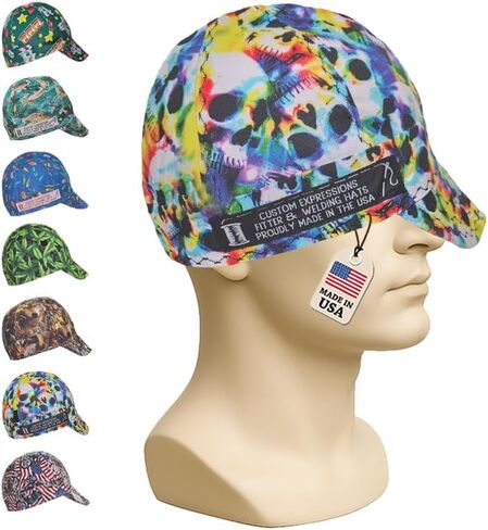 Custom Expressions Handmade Welders Cap for Men - 100% Cotton Welding Caps for Men & Women in Saudi Arabia