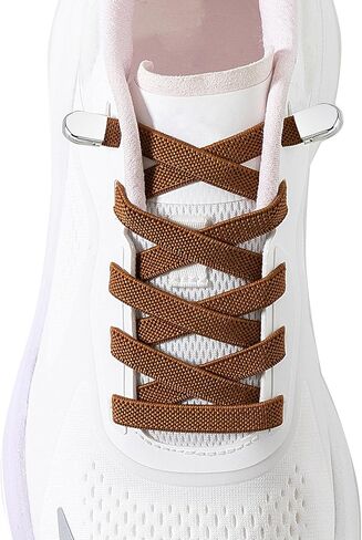 Elastic No Tie Shoe Laces for Kids and Adults Sneakers, Stretch Flat Tieless Shoelaces in Saudi Arabia