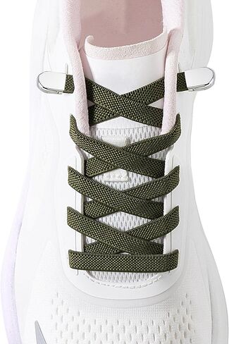 Elastic No Tie Shoe Laces for Kids and Adults Sneakers, Stretch Flat Tieless Shoelaces in Saudi Arabia