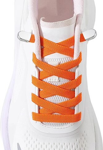 Elastic No Tie Shoe Laces for Kids and Adults Sneakers, Stretch Flat Tieless Shoelaces in Saudi Arabia