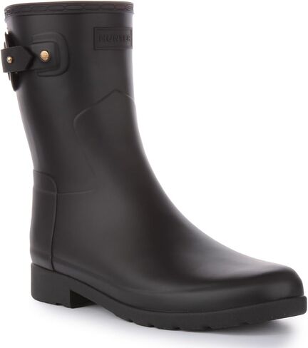 Women's Refined Short Eyelet Buckle Boots in Saudi Arabia