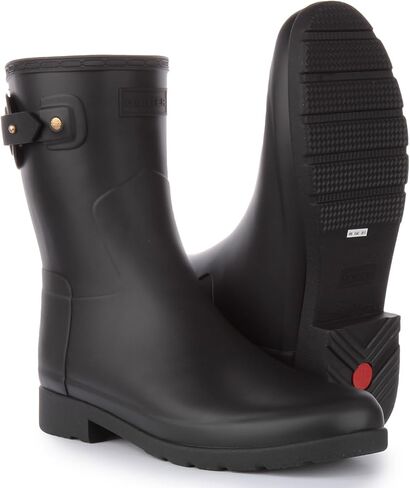 Women's Refined Short Eyelet Buckle Boots in Saudi Arabia