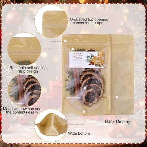 Vesici 24 Pcs Christmas Potpourri Bags with Label for Package of Stove Top Simmer Christmas Home Scent Use with Glass Saucepan Stove-top Steamer Pot for Home Xmas Party Gift Decor in Saudi Arabia