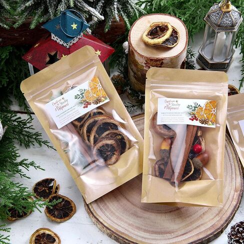 Vesici 24 Pcs Christmas Potpourri Bags with Label for Package of Stove Top Simmer Christmas Home Scent Use with Glass Saucepan Stove-top Steamer Pot for Home Xmas Party Gift Decor in Saudi Arabia