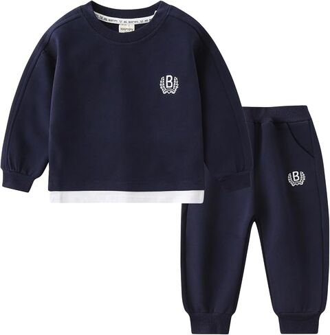 Toddler Baby Boy Fall Winter Sweatshirt Outfit Clothes Long Sleeve Pullover Tops Joggers Pants Set in Saudi Arabia