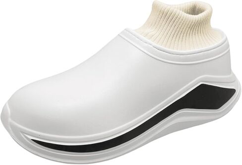 Clogs for Men Women, Slip-On Plush Fleece Lined Winter Mules, Indoor Outdoor House Shoes Chef Nurse Garden Shoes Cushioned Supportive Closed-Toe in Saudi Arabia